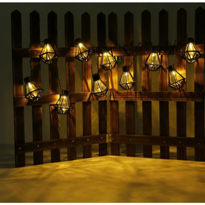 Luminaires Globo Lighting Guirlande Globo LED Noir, 10 lumières