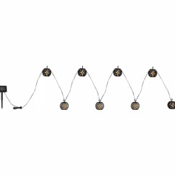 Luminaires Globo Lighting Guirlande Globo SOLAR LED Noir, 98 lumières