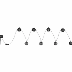 Luminaires Globo Lighting Guirlande Globo SOLAR LED Noir, 98 lumières