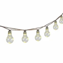 Luminaires Globo Lighting Guirlande Globo SOLAR LED Brun, 10 lumières