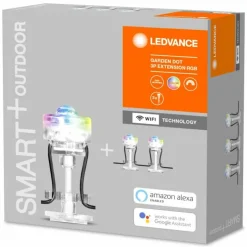 Luminaires Ledvance Guirlande LEDVANCE GARDEN DOT Transparent, 1 lumière, Changeur de couleurs