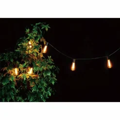 Luminaires Eglo guirlande lumineuse solaire Eglo PARTY LED Noir, 6 lumières