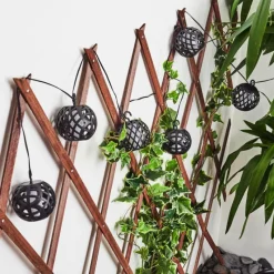 hofstein guirlande lumineuse solaire Torpo LED Noir, Blanc, 96 lumières