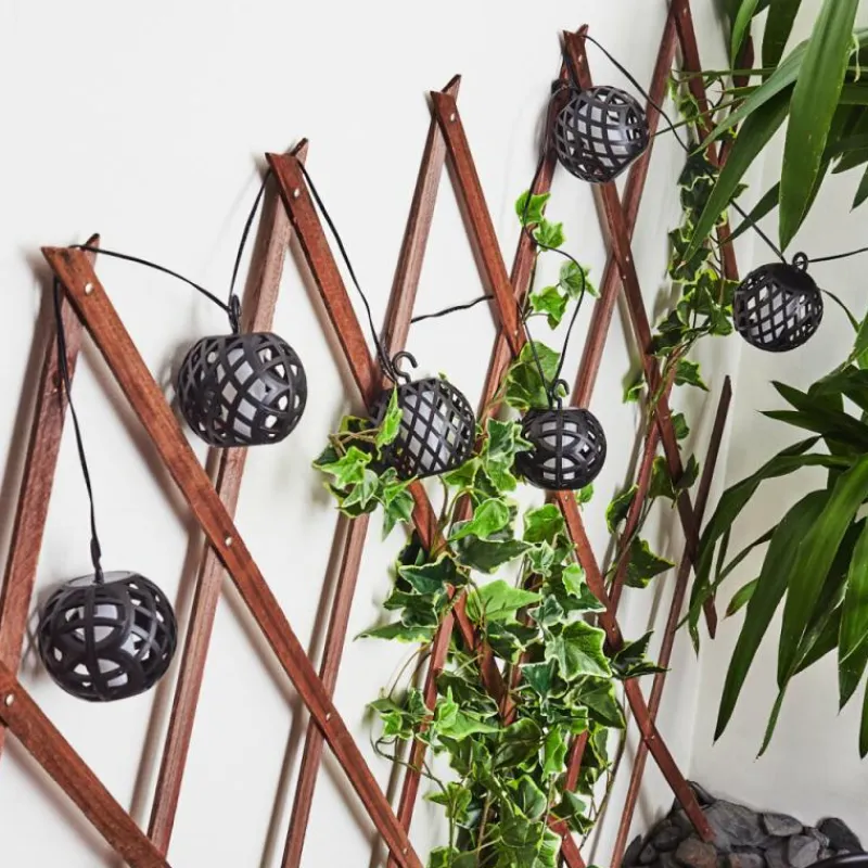 hofstein guirlande lumineuse solaire Torpo LED Noir, Blanc, 96 lumières