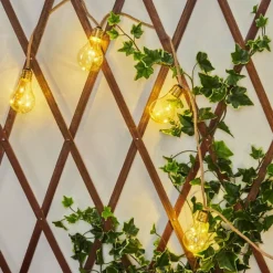 Lampes Dorées-hofstein guirlande lumineuse solaire Trygsland LED Brun, 10 lumières