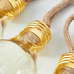 Lampes Dorées-hofstein guirlande lumineuse solaire Trygsland LED Brun, 10 lumières