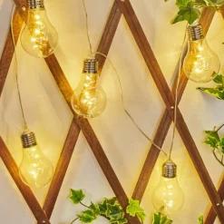 hofstein guirlande lumineuse solaire Markhus LED Transparent, 10 lumières