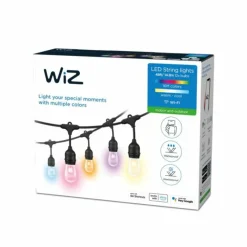 Luminaires Philips Guirlande Philips WiZ LED Noir, 1 lumière, Changeur de couleurs