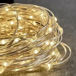 hofstein Guirlande solaire Pistoia LED Blanc, 120 lumières