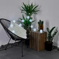 hofstein Guirlande solaire Redding LED Blanc, 10 lumières