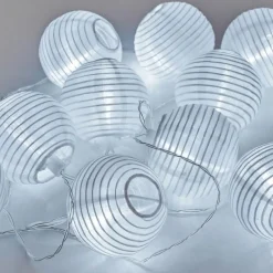 hofstein Guirlande solaire Redding LED Blanc, 10 lumières