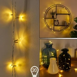 hofstein Guirlande Sondrio LED Blanc, 20 lumières