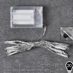 hofstein Guirlande Sondrio LED Blanc, 20 lumières