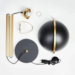 Lampes Dorées-hofstein Guttsta Lampadaire Or, 1 lumière