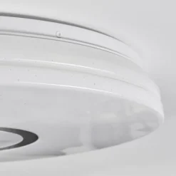 hofstein Hafdhem Plafonnier LED Argenté, 1 lumière, Télécommandes