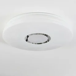 hofstein Hafdhem Plafonnier LED Argenté, 1 lumière, Télécommandes