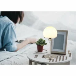 Luminaires Globo Lighting Haku Lampe à poser Chrome, Nickel mat, 1 lumière