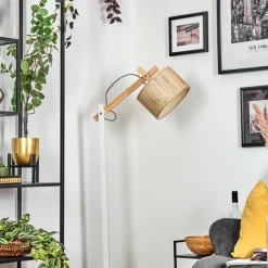 Luminaires Scandinaves-hofstein Halarna Lampadaire Écru, Blanc, 1 lumière