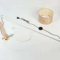 Luminaires Scandinaves-hofstein Halarna Lampadaire Écru, Blanc, 1 lumière