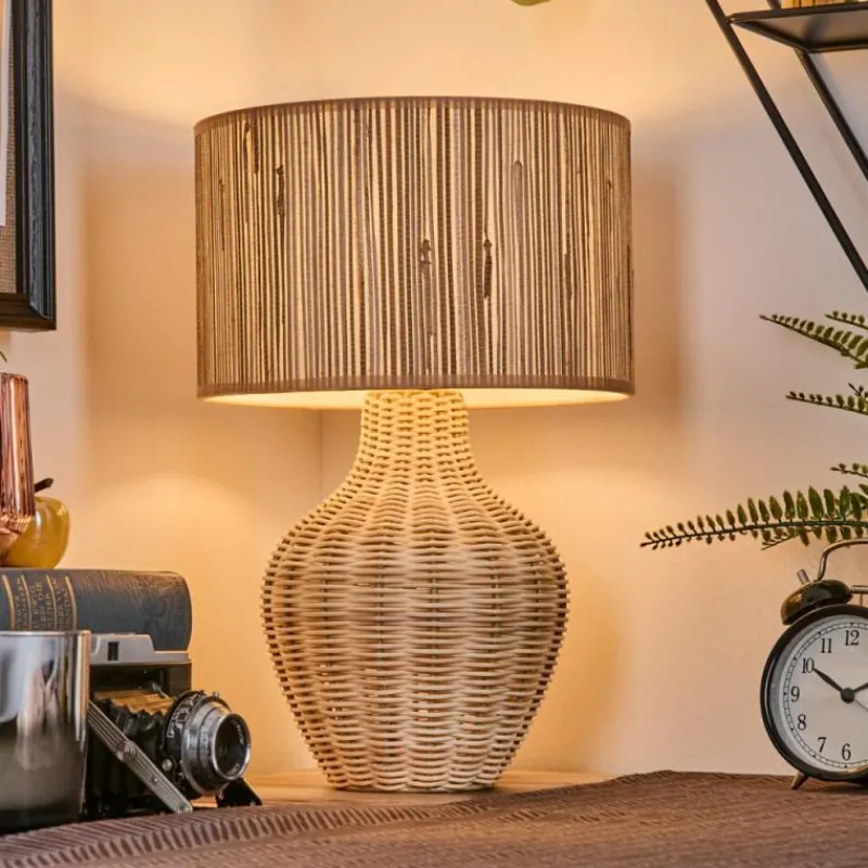 Lampes En Tissu-hofstein Halarna Lampe à poser Écru, 1 lumière