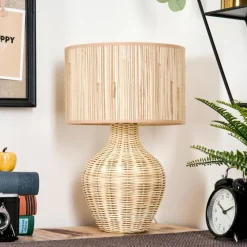 Lampes En Tissu-hofstein Halarna Lampe à poser Écru, 1 lumière