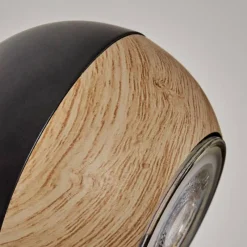 Luminaires Scandinaves-hofstein Haldor Applique murale, Spot mural Brun, Chrome, Noir, 1 lumière