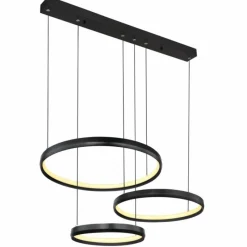 Luminaires Globo Lighting HALLI Suspension LED Noir, 1 lumière* Suspensions