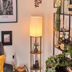 Lampes En Tissu-hofstein Hamaa Lampadaire Écru, 1 lumière