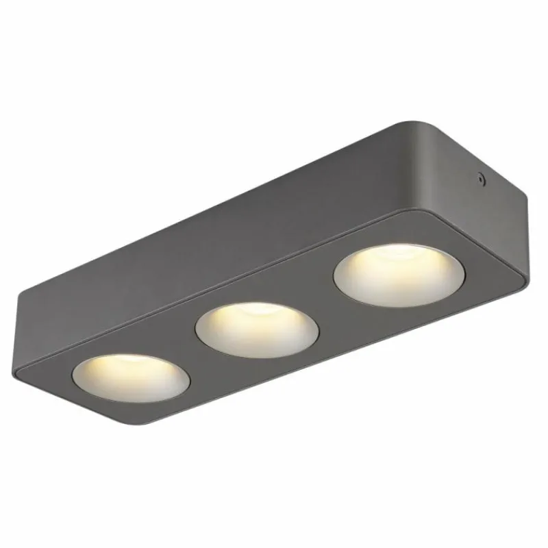 Luminaires Globo Lighting Hangarau Plafonnier LED Gris, 1 lumière* Éclairage Led