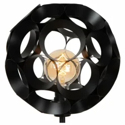 Lampes À Boules-Luminaires Lucide HANNELORE Lampadaire Noir, 1 lumière