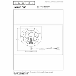 Luminaires Lucide HANNELORE Lampe à poser Noir, 1 lumière* Lampes À Poser