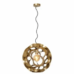 Lampes Dorées-Luminaires Lucide HANNELORE Suspension Or, 1 lumière