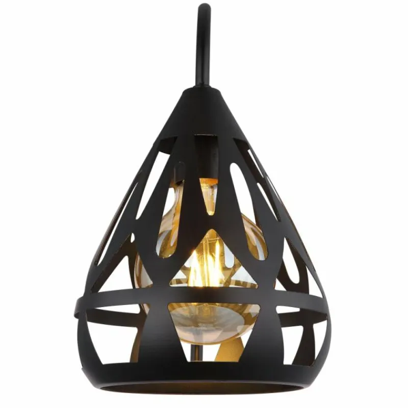 Luminaires Globo Lighting Hassan Applique murale Noir, 1 lumière* Appliques