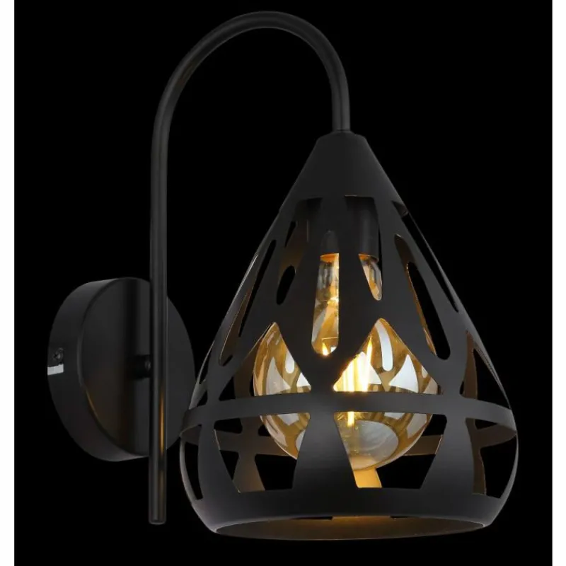 Luminaires Globo Lighting Hassan Applique murale Noir, 1 lumière* Appliques