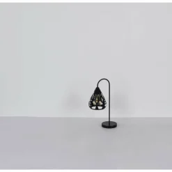 Luminaires Globo Lighting Hassan Lampe à poser Noir, 1 lumière* Lampes À Poser