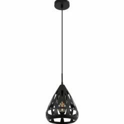 Luminaires Globo Lighting Hassan Suspension Noir, 1 lumière* Suspensions