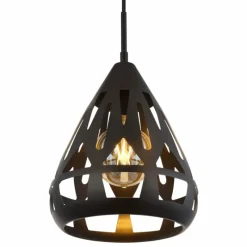 Luminaires Globo Lighting Hassan Suspension Noir, 1 lumière* Suspensions
