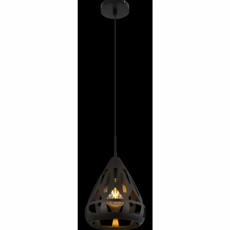 Luminaires Globo Lighting Hassan Suspension Noir, 1 lumière* Suspensions