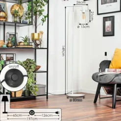 hofstein Hasvik Lampadaire Blanc, 1 lumière