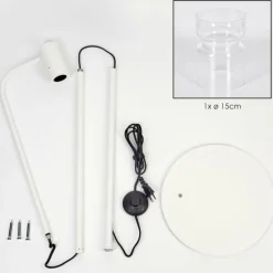 hofstein Hasvik Lampadaire Blanc, 1 lumière