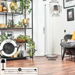 hofstein Hasvik Lampadaire Blanc, 1 lumière