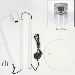 hofstein Hasvik Lampadaire Blanc, 1 lumière