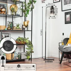 hofstein Hasvik Lampadaire Blanc, 1 lumière