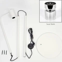 hofstein Hasvik Lampadaire Blanc, 1 lumière