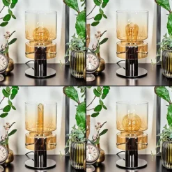 hofstein Hasvik Lampe de bureau, Lampe à poser, Liseuse Chrome, Noir, 1 lumière