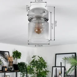 hofstein Hasvik Plafonnier, Spot de plafond Blanc, 1 lumière