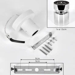 hofstein Hasvik Plafonnier, Spot de plafond Blanc, 1 lumière