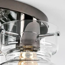 hofstein Hasvik Plafonnier, Spot de plafond Chrome, Noir, 3 lumières