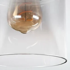 hofstein Hasvik Plafonnier, Spot de plafond Chrome, Noir, 3 lumières