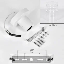 hofstein Hasvik Plafonnier, Spot de plafond Blanc, 1 lumière